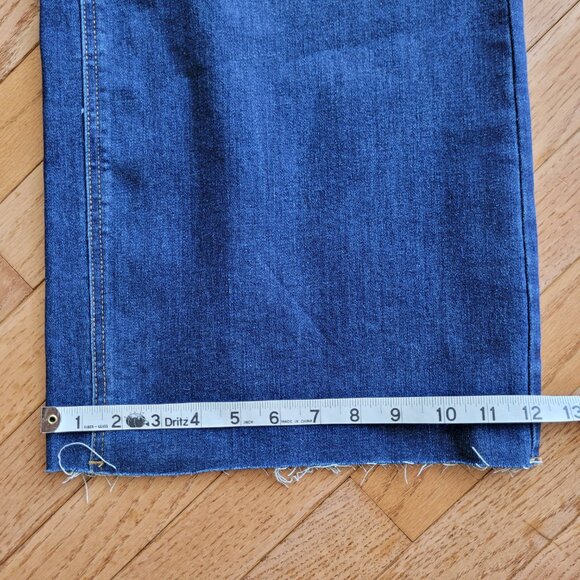 Oat New York High Waist Wide Leg Jeans 18W Raw Edge - Picture 13 of 13